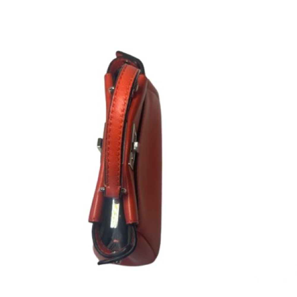 Fendi Leather Crossbody MICRO Peekaboo in Orange/Red Color with inclusions. - Picture 6 of 10